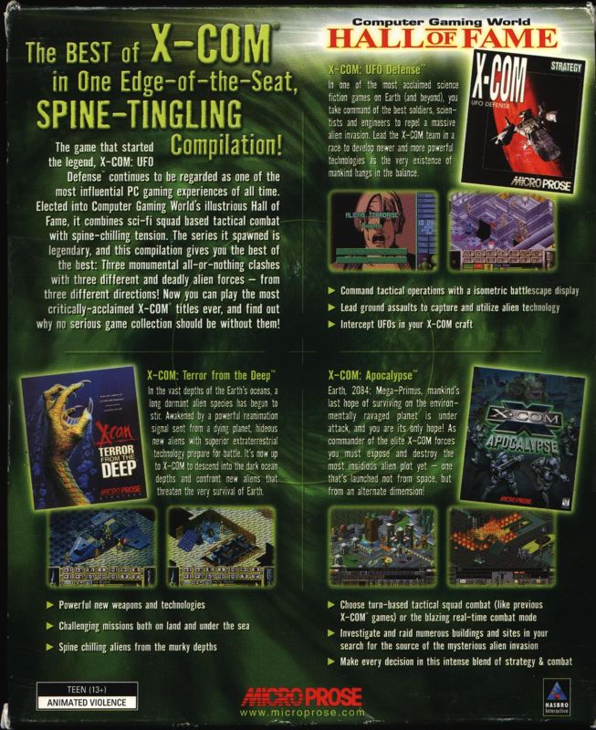 X-COM: Collector's Edition cover or packaging material - MobyGames