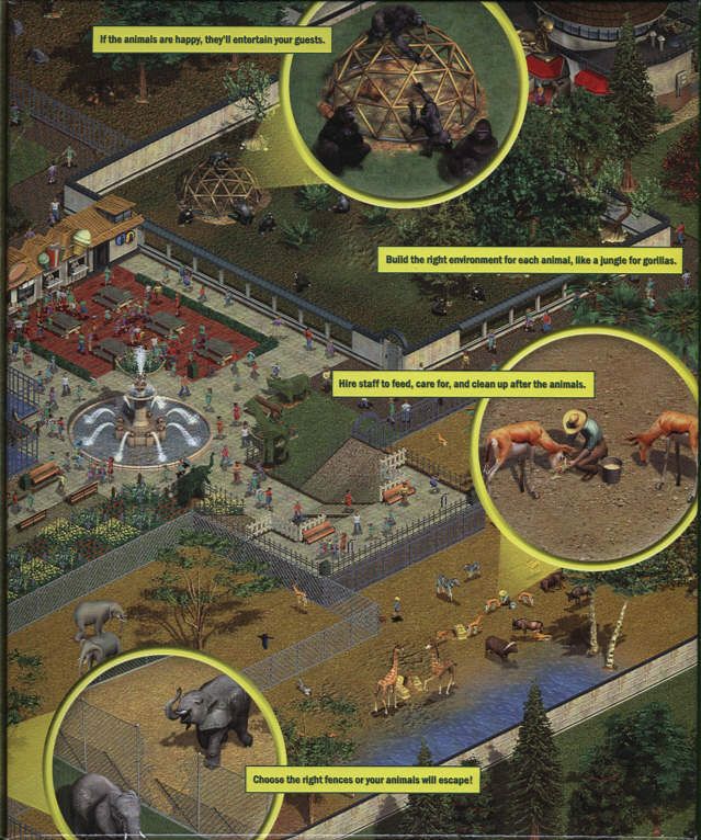 Inside Cover for Zoo Tycoon (Windows): Right Flap