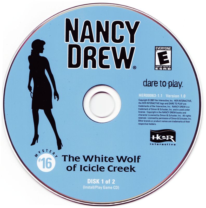 Media for Nancy Drew: The White Wolf of Icicle Creek (Windows): Disc 1