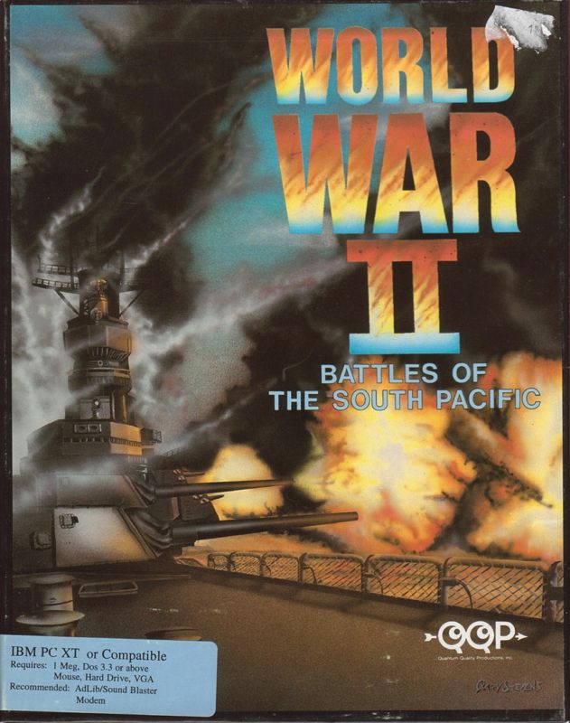 Front Cover for World War II: Battles of the South Pacific (DOS)