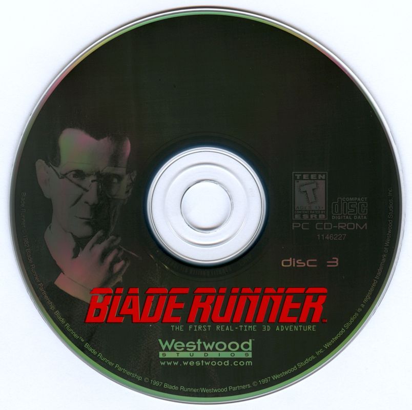 Media for Blade Runner (Windows) (1998 release): Disc 3