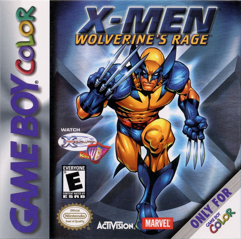 Front Cover for X-Men: Wolverine's Rage (Game Boy Color)