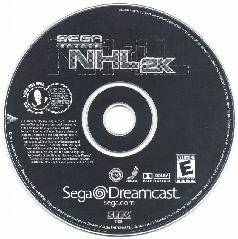 Media for NHL 2K (Dreamcast)
