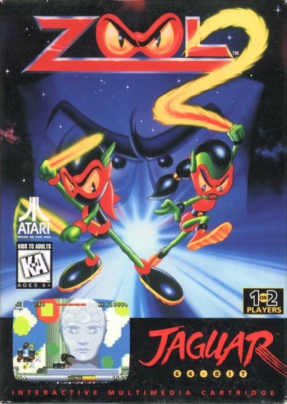 Front Cover for Zool 2 (Jaguar)