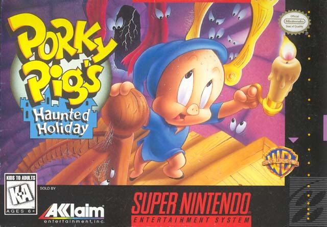 Front Cover for Porky Pig's Haunted Holiday (SNES)