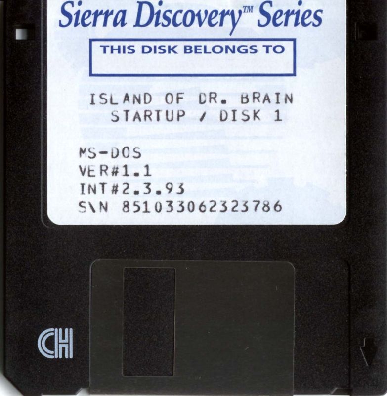 Media for The Island of Dr. Brain (DOS) (Sierra Discovery Series)