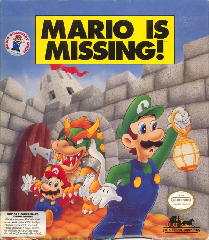 Front Cover for Mario is Missing! (DOS)