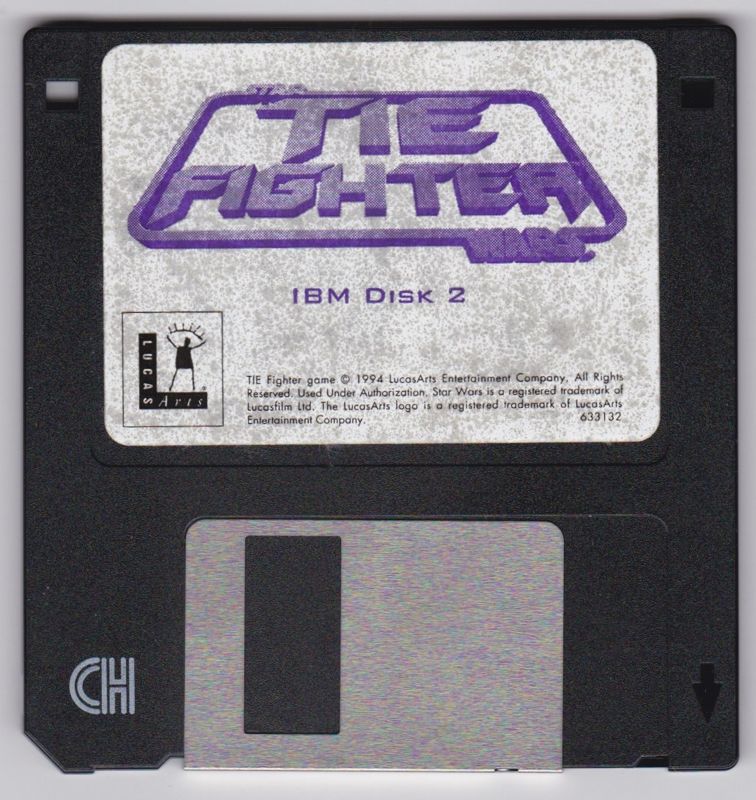 Media for Star Wars: TIE Fighter (DOS): Disk 2