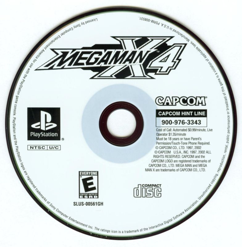 Media for Mega Man X4 (PlayStation) (Greatest Hits Release)