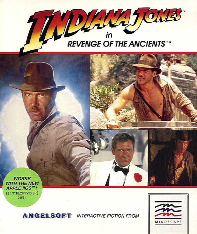 Front Cover for Indiana Jones in Revenge of the Ancients (Apple II)