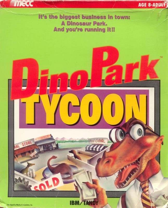 Front Cover for DinoPark Tycoon (DOS)