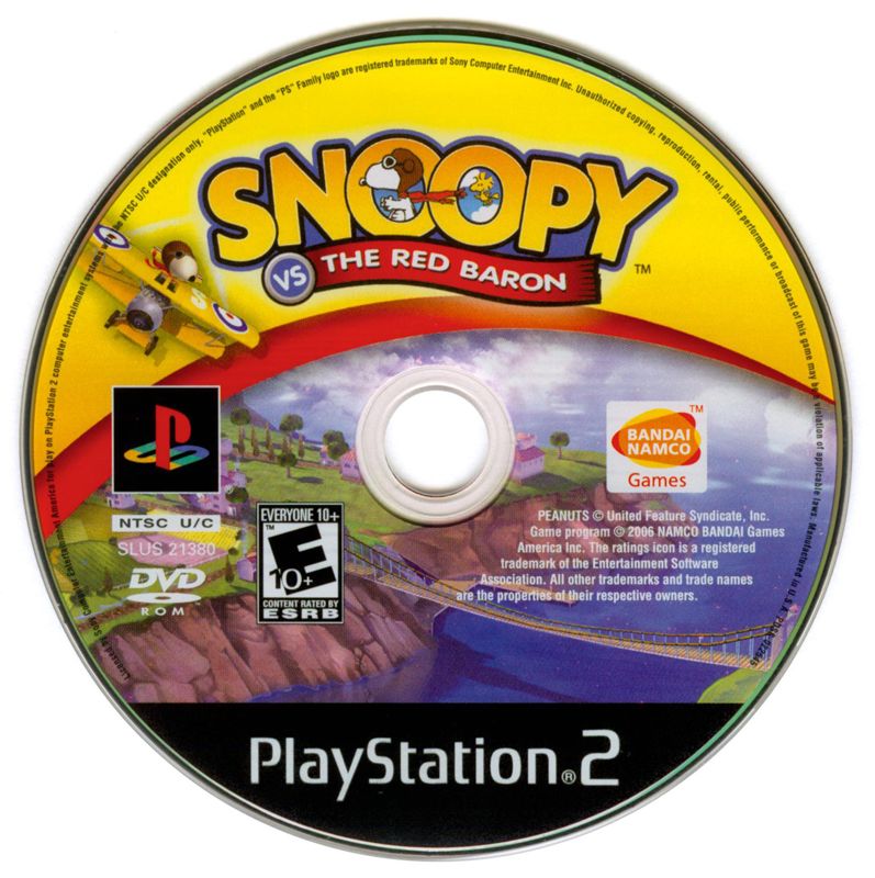 Media for Snoopy vs. the Red Baron (PlayStation 2)