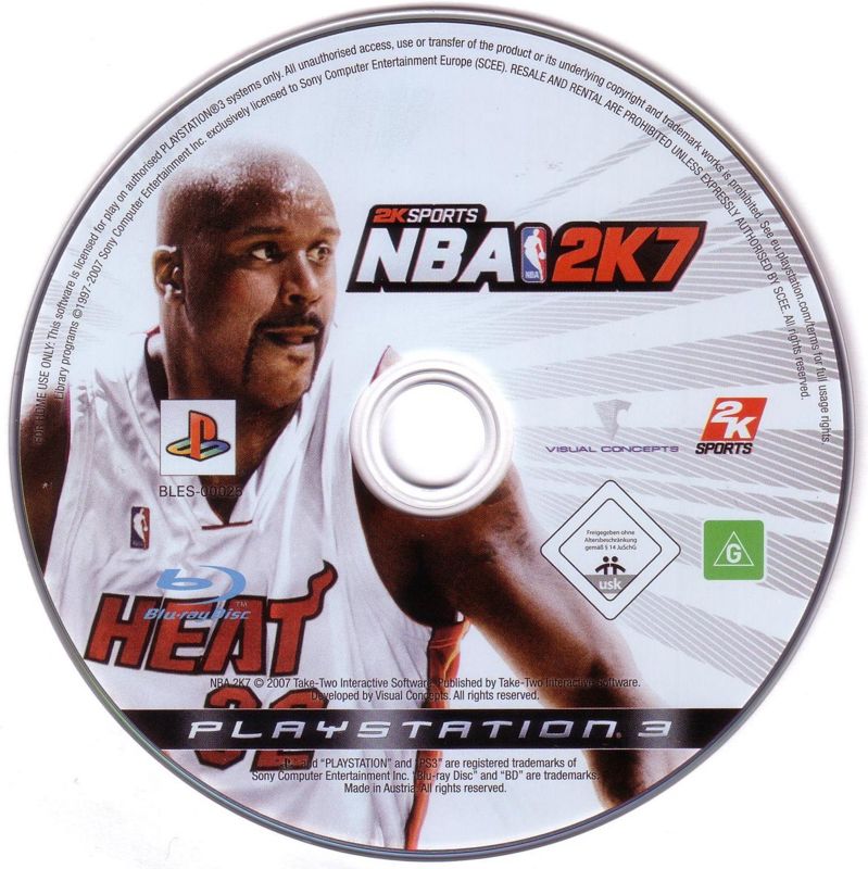Media for NBA 2K7 (PlayStation 3)