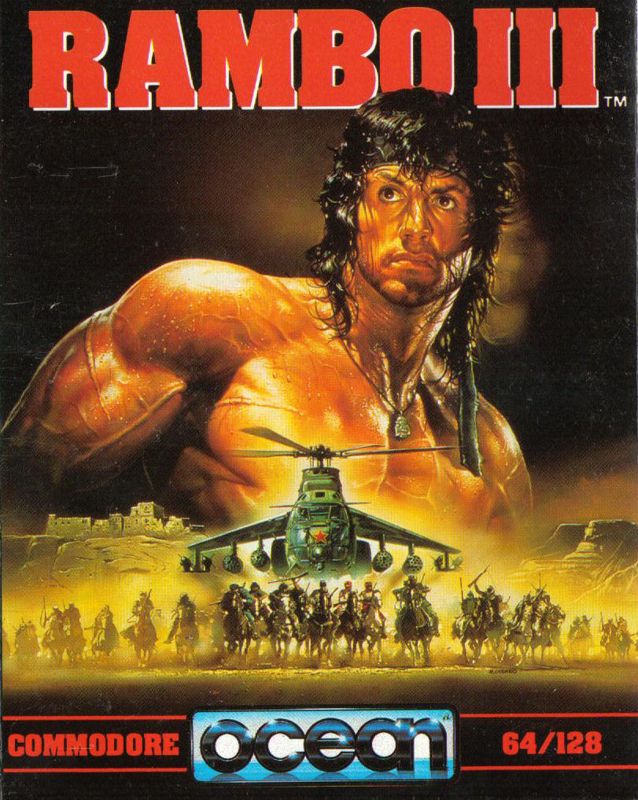 Front Cover for Rambo III (Commodore 64)