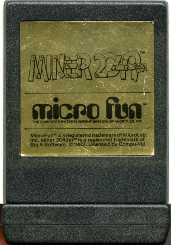 Media for Miner 2049er (ColecoVision): reflective label