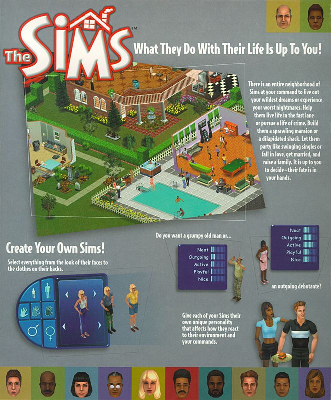 Inside Cover for The Sims (Windows): Left Flap