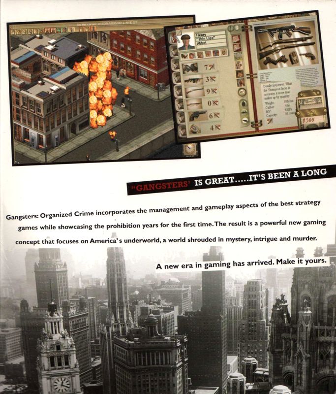 Inside Cover for Gangsters: Organized Crime (Windows): Left Flap