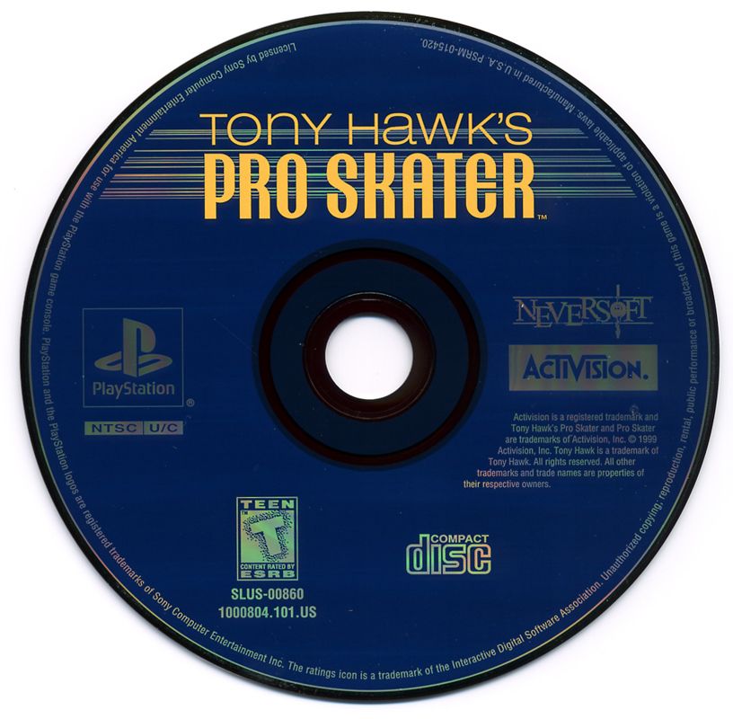 Media for Tony Hawk's Pro Skater (PlayStation)