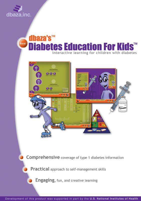 Front Cover for dbaza's Diabetes Education for Kids (Windows)
