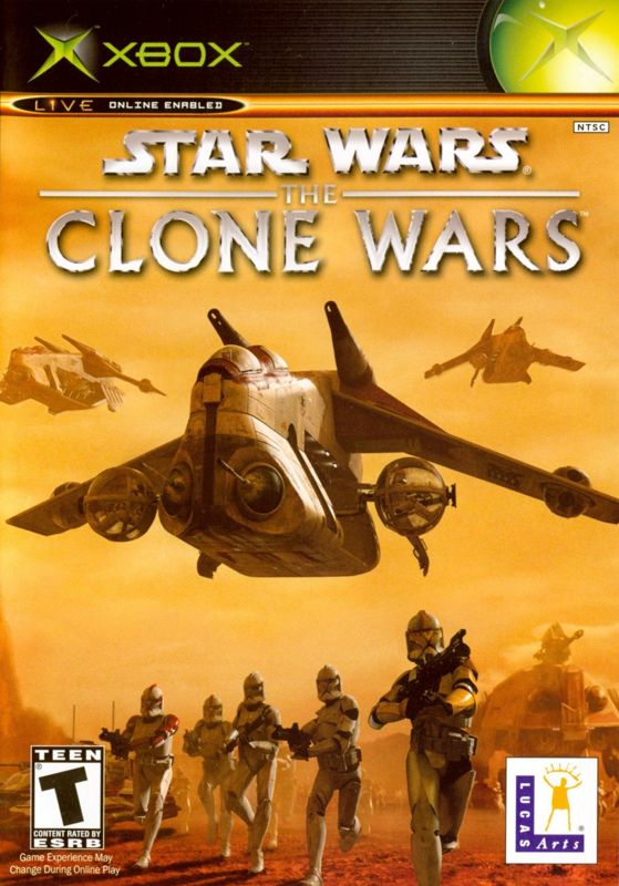 Front Cover for Star Wars: The Clone Wars (Xbox)