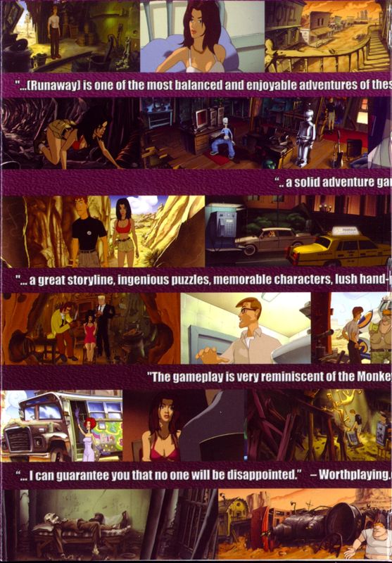 Inside Cover for Runaway: A Road Adventure (Windows): Left Flap