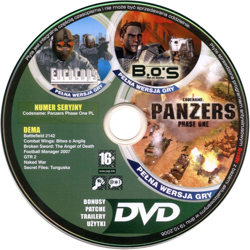 Codename: Panzers - Phase One cover or packaging material - MobyGames