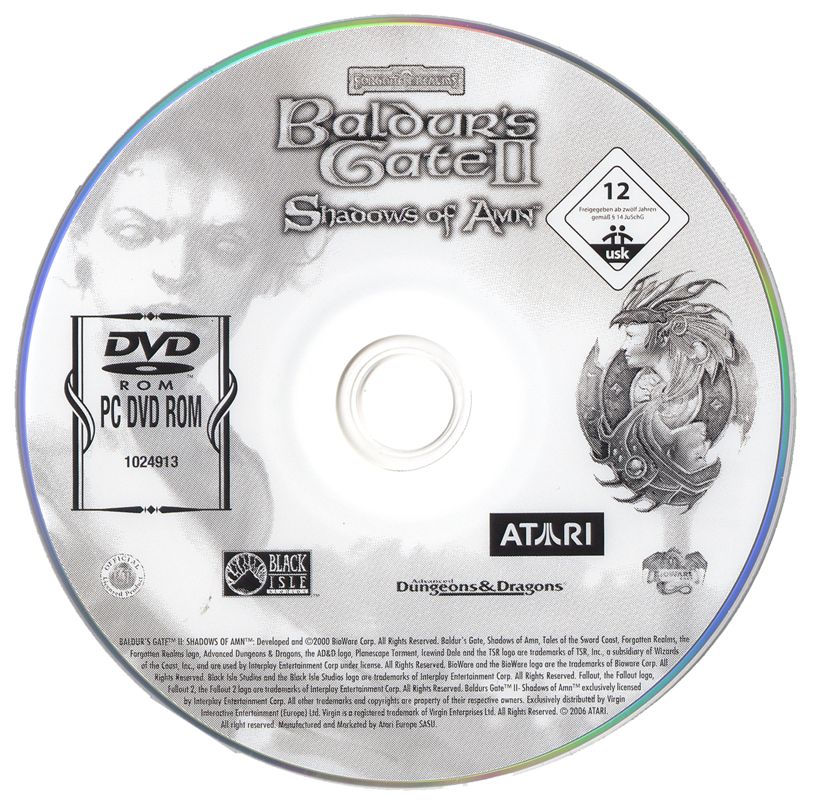 Media for Ultimate Dungeons & Dragons (Windows): Baldur's Gate II Game Disc