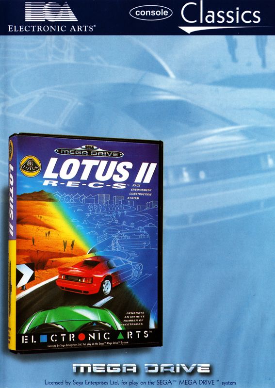 Front Cover for Lotus: The Ultimate Challenge (Genesis) (Electronic Arts Console Classics release)