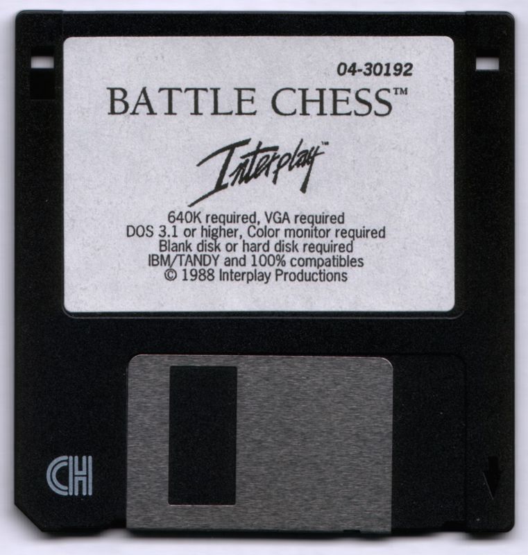 Media for Battle Chess (DOS) (Dual-media release): 3.5" Floppy Disk