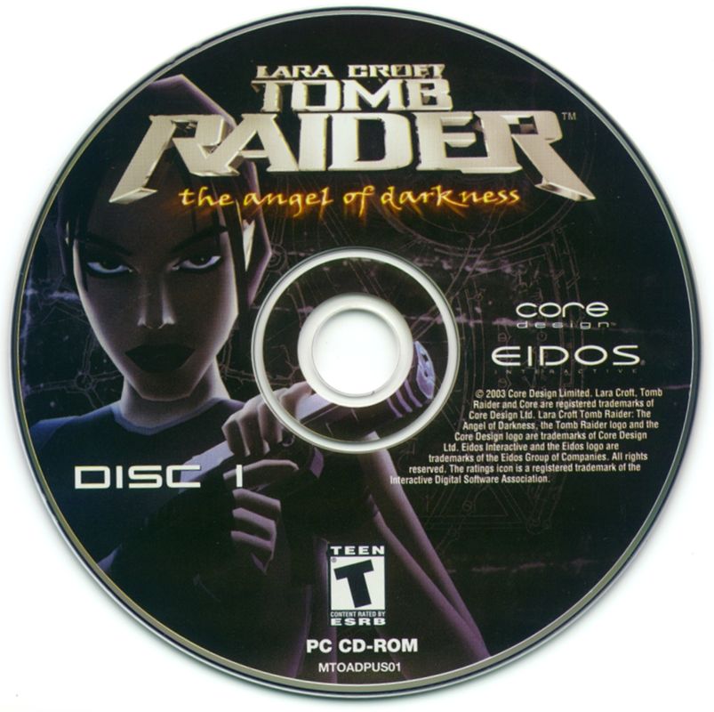 Media for Lara Croft: Tomb Raider - The Angel of Darkness (Windows): Disc 1