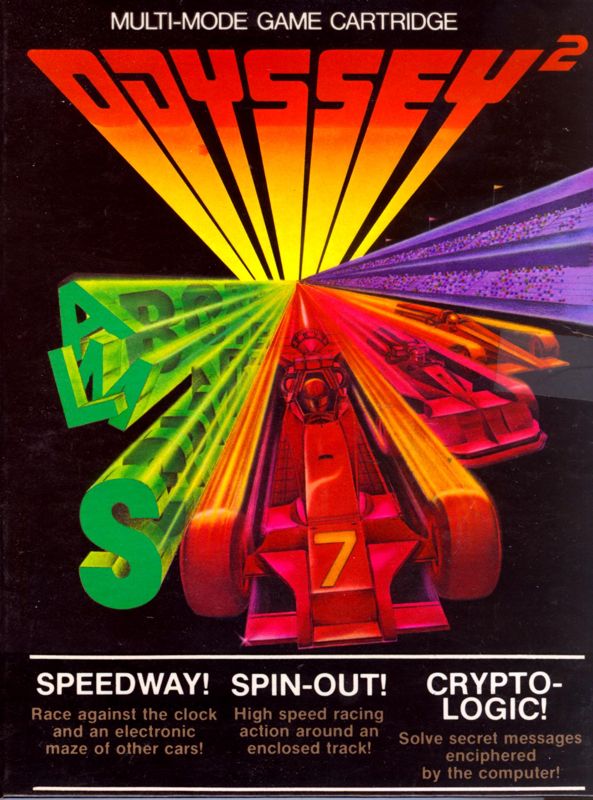 Front Cover for Speedway! / Spin-Out! / Crypto-Logic! (Odyssey 2)