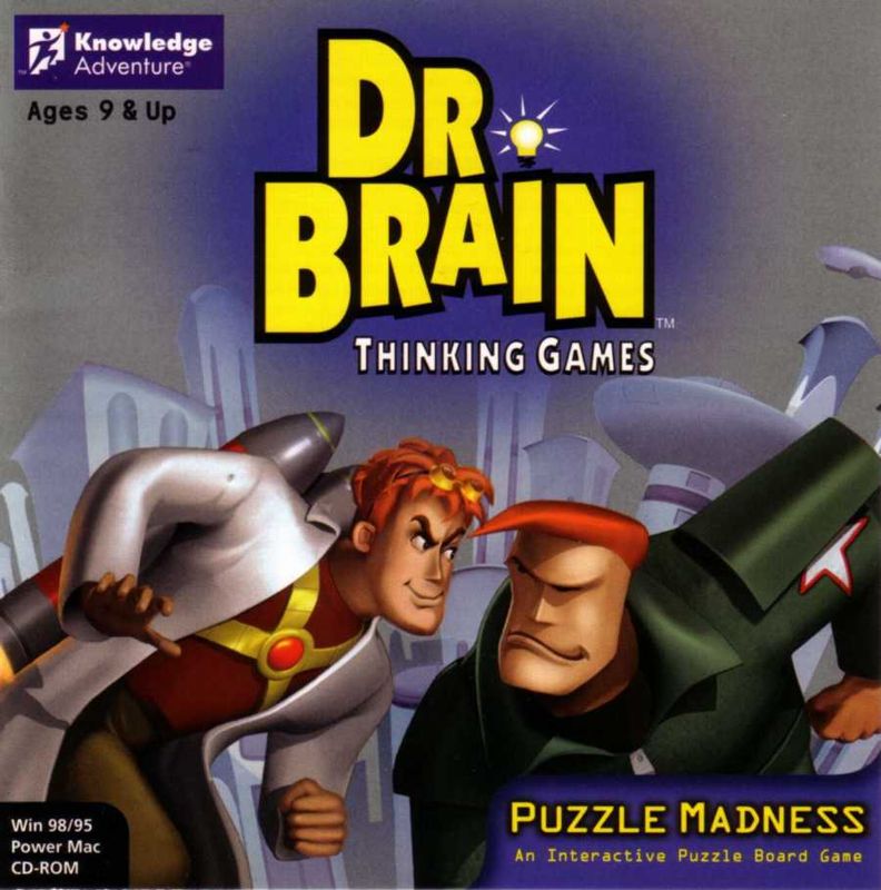 Front Cover for Dr. Brain Thinking Games: Puzzle Madness (Macintosh and Windows)