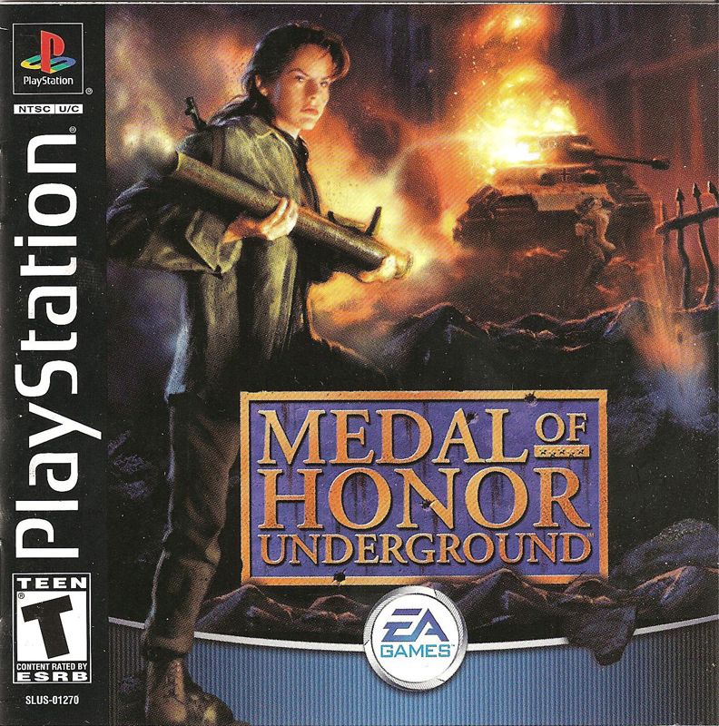 Front Cover for Medal of Honor: Underground (PlayStation)
