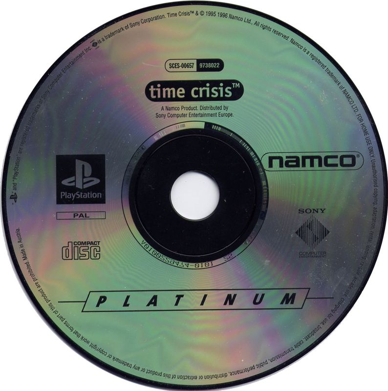 Media for Time Crisis (PlayStation) (Platinum release)