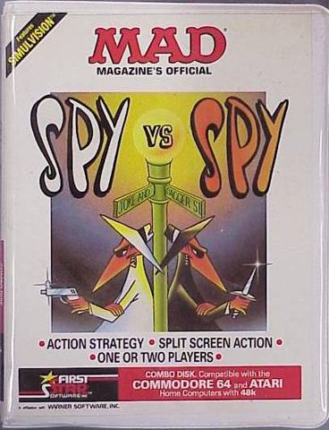 Front Cover for Spy vs Spy (Atari 8-bit and Commodore 64)