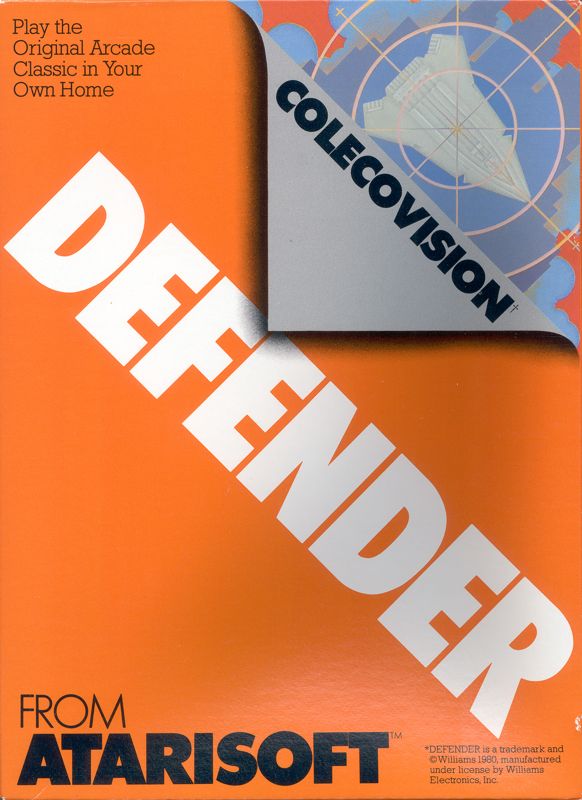 Front Cover for Defender (ColecoVision)
