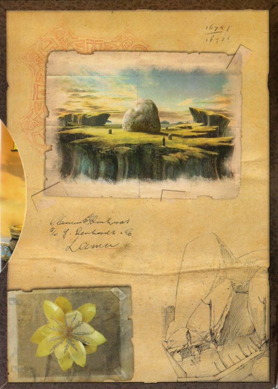 Inside Cover for Myst V: End of Ages (Limited Edition) (Macintosh and Windows) (Book-like box): Left Side
