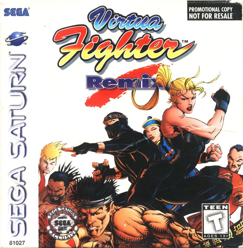 Front Cover for Virtua Fighter Remix (SEGA Saturn) (Not For Resale / Promotional Version.)