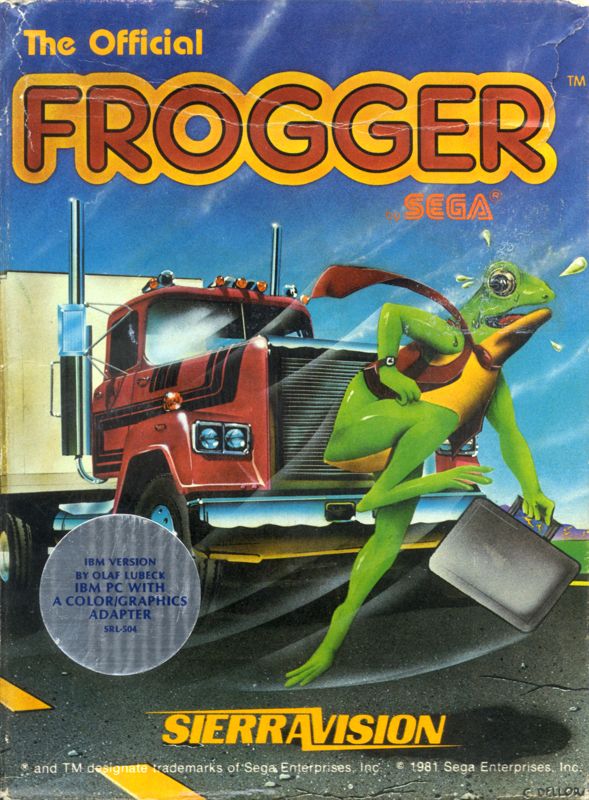 Front Cover for Frogger (PC Booter)