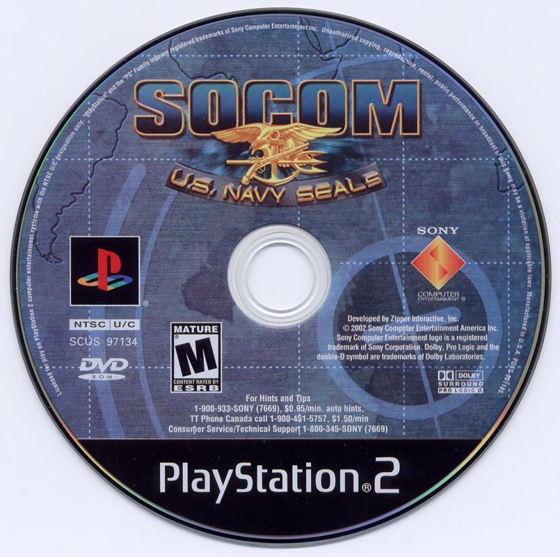 Media for SOCOM: U.S. Navy SEALs (PlayStation 2) (Headset and game)