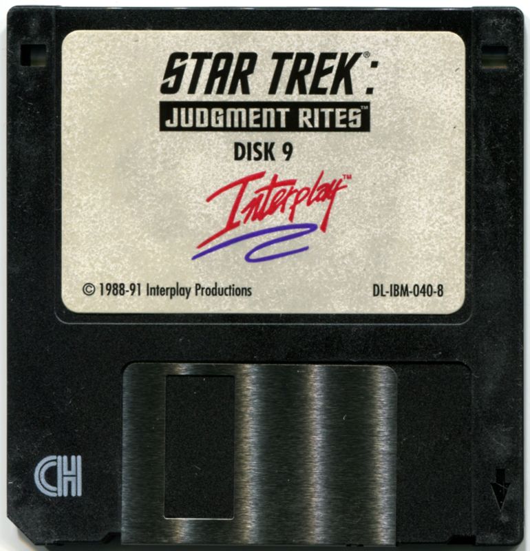 Media for Star Trek: Judgment Rites (DOS) (3.5" FD version): Disk 9
