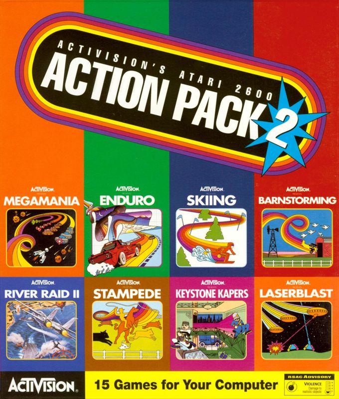 Front Cover for Activision's Atari 2600 Action Pack 2 (Windows and Windows 3.x)
