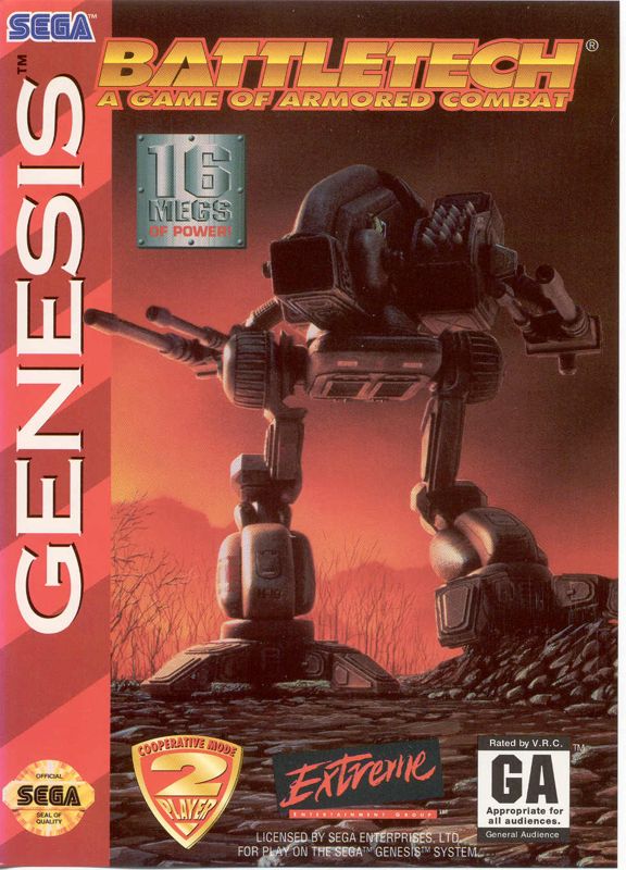 Front Cover for BattleTech: A Game of Armored Combat (Genesis)