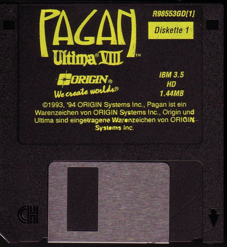 Media for Pagan: Ultima VIII (DOS): Disk 1/8