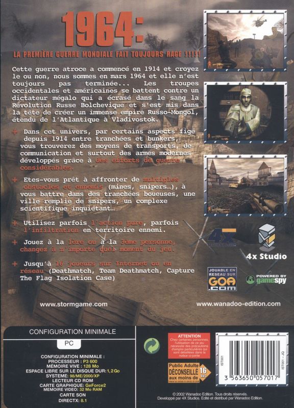 Back Cover for Iron Storm (Windows)