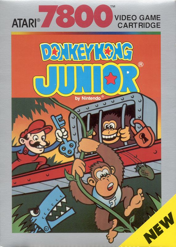 Front Cover for Donkey Kong Junior (Atari 7800)