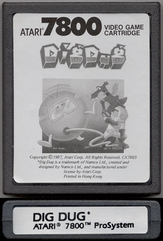 Media for Dig Dug (Atari 7800)