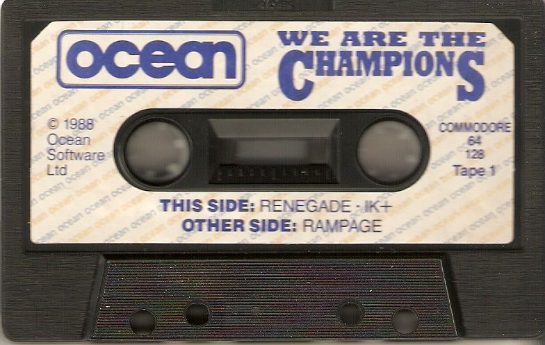 Media for We are the Champions (Commodore 64) (Cassette version): Tape 1/2