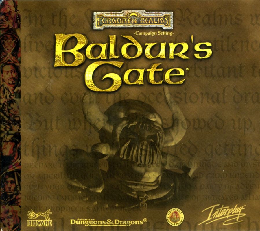 Other for Planescape: Torment / Baldur's Gate / Fallout 2 (Windows): Baldur's Gate - Cardboard Case - Front