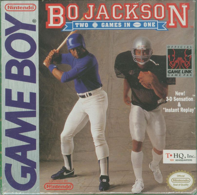 Front Cover for Bo Jackson: Two Games in One (Game Boy)